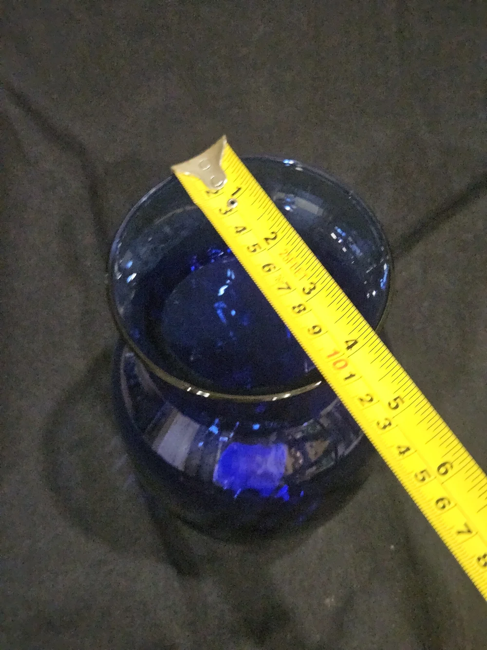 Vtg Indiana Glass Cobalt Blue Illusions Swirl Vase 8
